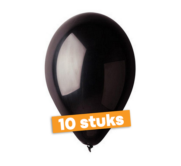 Multi pack metallic ballon zwart 30 cm
