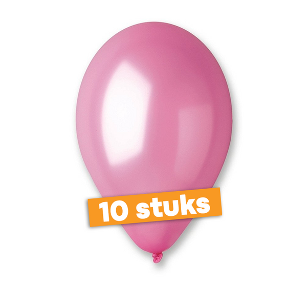 Multi pack metallic ballon roze 30 cm