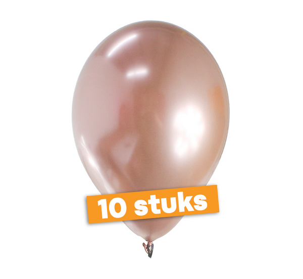Multi pack metallic ballon roze-goud 30 cm