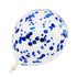 Confetti ballon blauw 30 cm