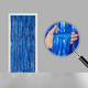 Deur- en glittergordijn blauw 1 x 2 meter
