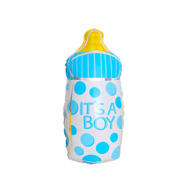 Folie ballon fles 'It's a boy'