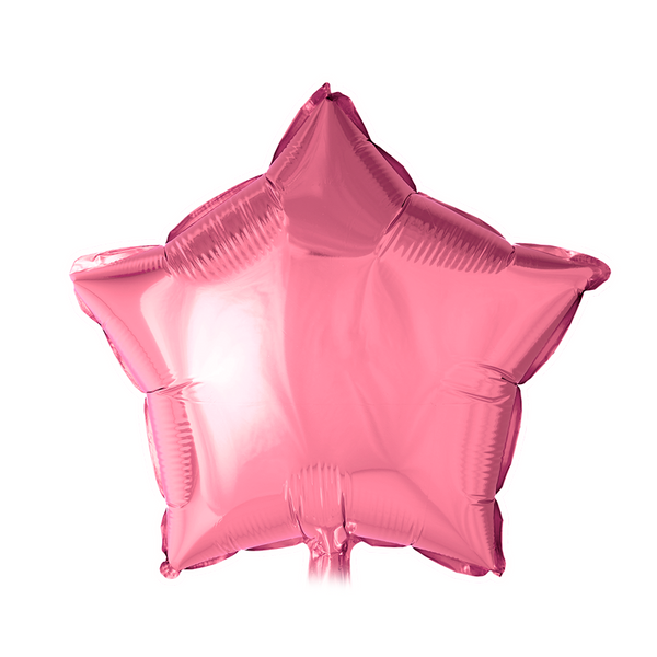 Folie ballon ster glanzend roze
