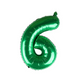 Folie ballon groen 86 cm nummer 6