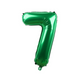 Folie ballon groen 86 cm nummer 7
