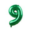 Folie ballon groen 86 cm nummer 9