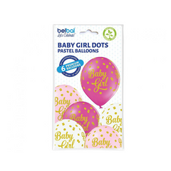 'Baby girl' pastel ballon 30 cm